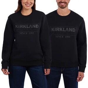 Kirkland Signature Men's Black Crewneck Sweatshirt